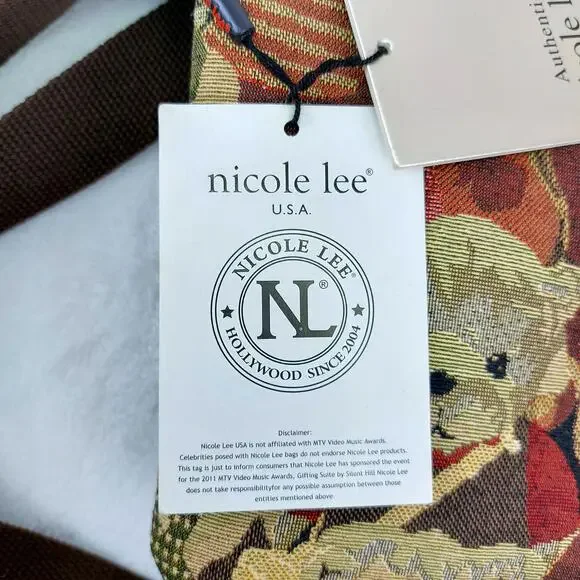 Nicole Lee Teddy Bears Crossbody Purse Green 2011 MTV VMA Awards NWT HTF Rare